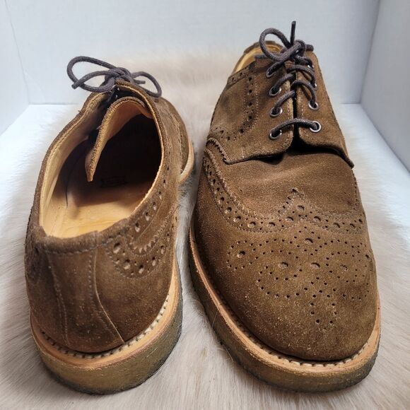 Mark Mcnairy Brown Suede  Oxfords Brown Suede Rubber Sole Size 11.5